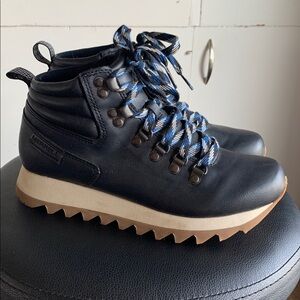 Merrell Black Hiking Boots‎ with Blue Accents Women’s Size 7